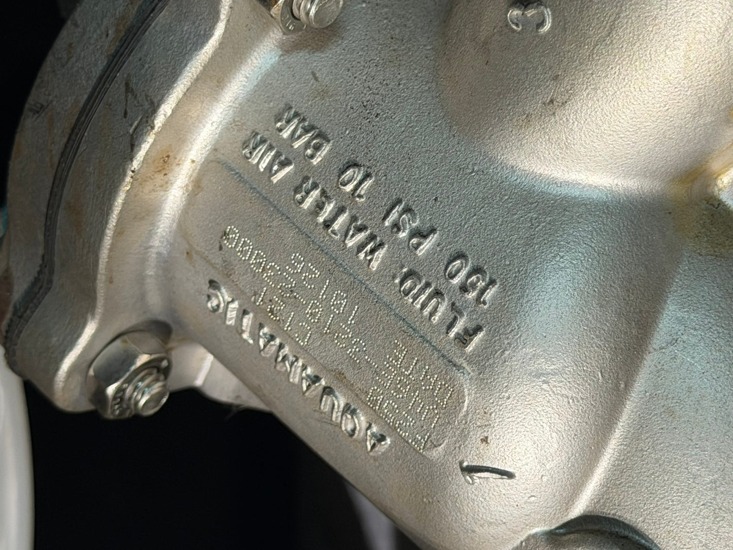 VL-20: AquaMatic 2-inch stainless diaphragm valve. nameplate photograph 2.