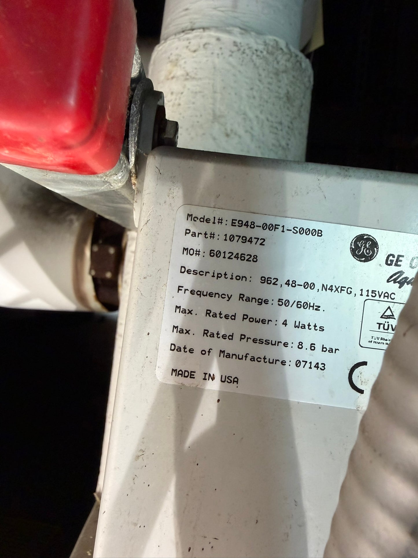 WT-06: Res-Kem / AquaMatic 962 stager control panel. detail photograph 3.