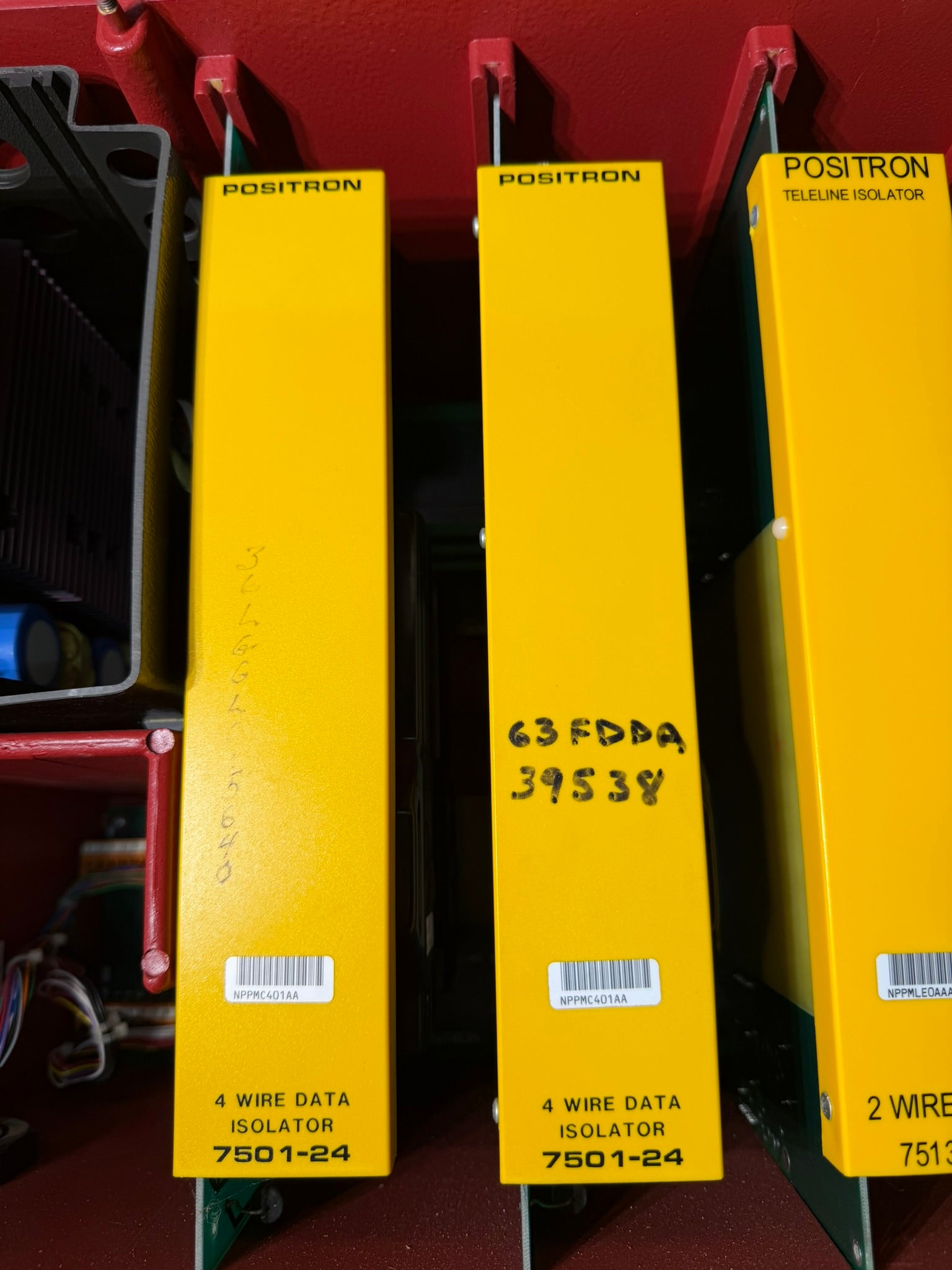 CC-06: Positron Fiberline / Teleline isolation panel 1. nameplate photograph 2.