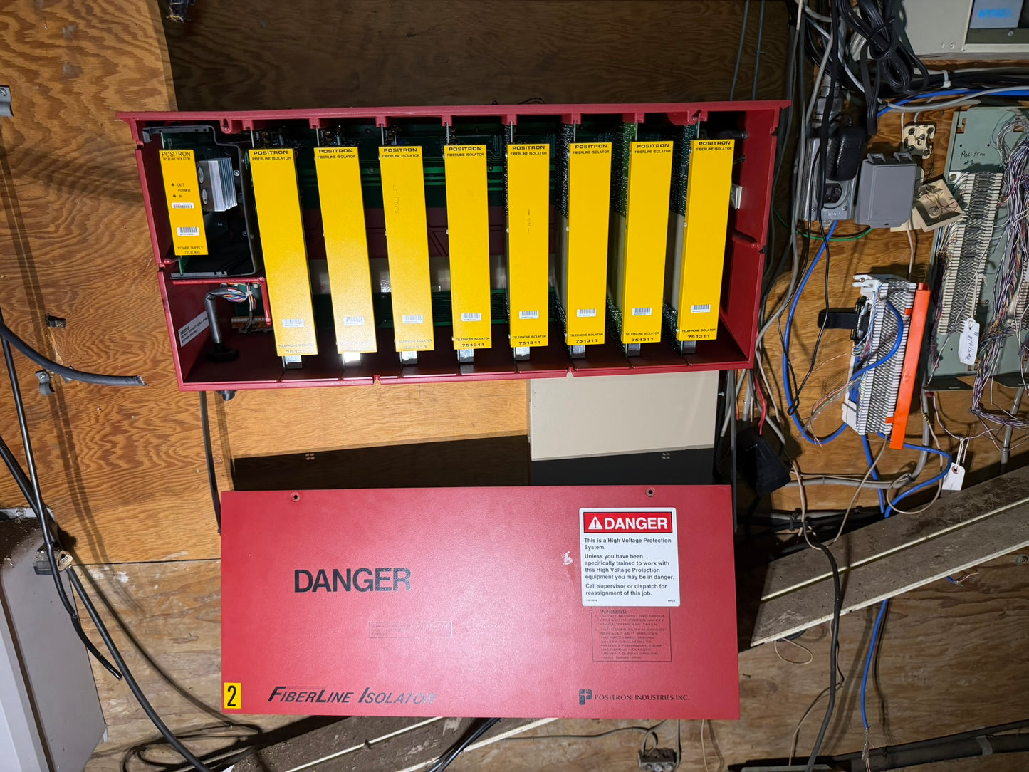 CC-07: Positron Fiberline / Teleline isolation panel 2. overview photograph 1.