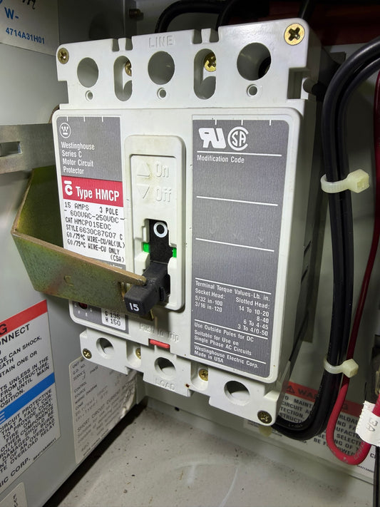 MC-14: 15 A motor circuit protector — HMCP015E0C. overview / nameplate photograph 1.