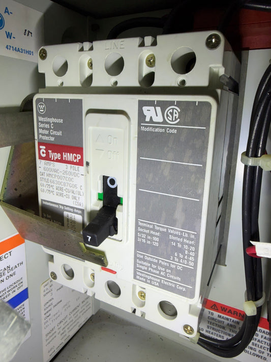 MC-22: 7 A motor circuit protector — HMCP007C0C. overview / nameplate photograph 1.