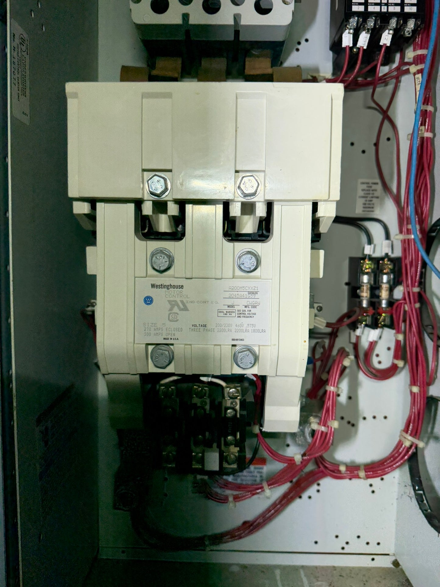 MS-24: NEMA size 5 motor starter — A200M5CXXZ1. overview photograph 1.