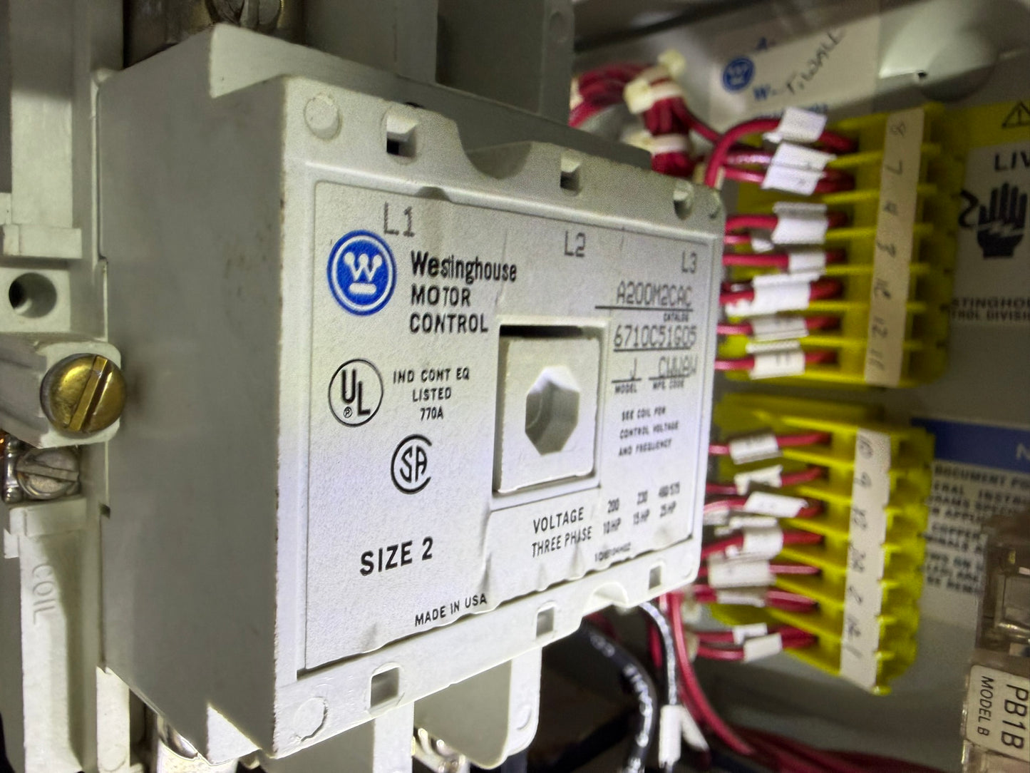 MS-29: NEMA size 2 motor starter — A200M2CAC. overview photograph 1.
