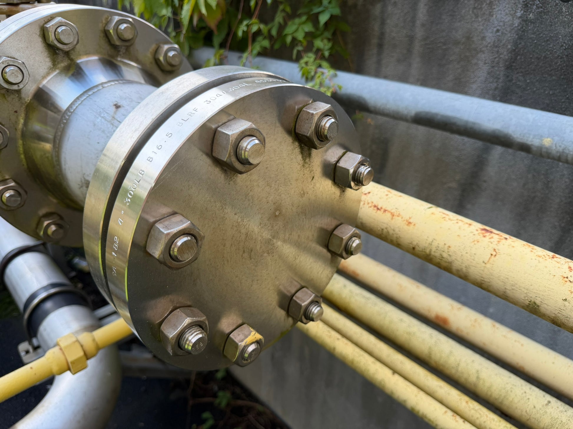 PA-02: 4-inch Class 300 blind flange connection. overview photograph 1.