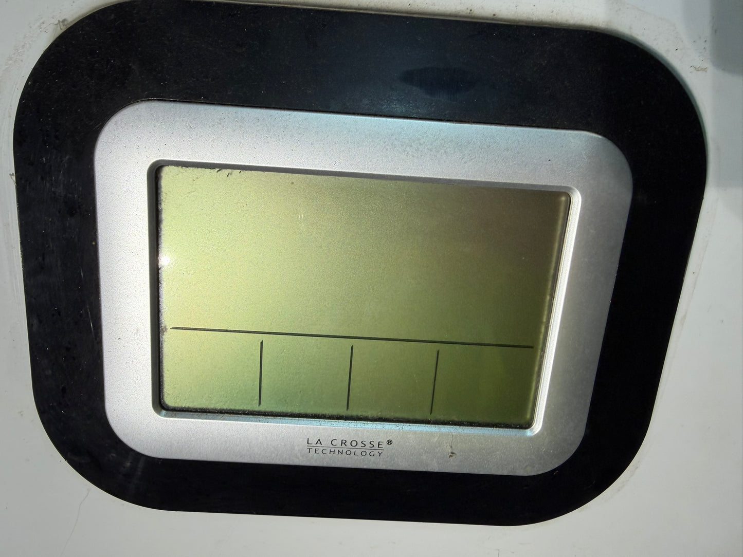 PA-03: La Crosse digital clock / temperature display. overview photograph 1.