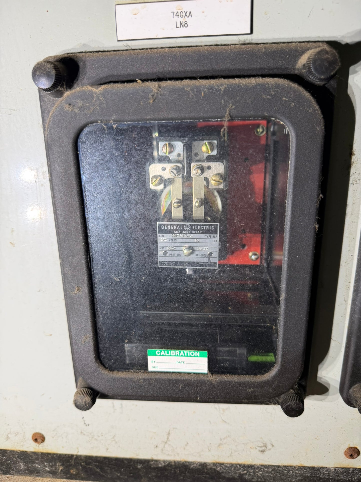 RY-08: GE HGA auxiliary relay — 12HGA17J6A. overview photograph 1.