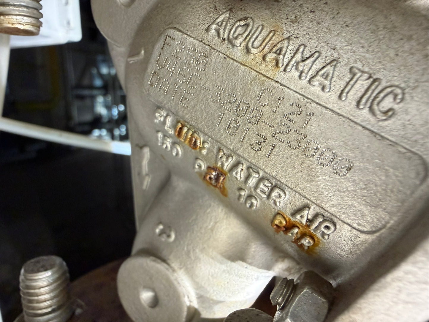 VL-19: AquaMatic 2-inch stainless diaphragm valve. nameplate photograph 2.