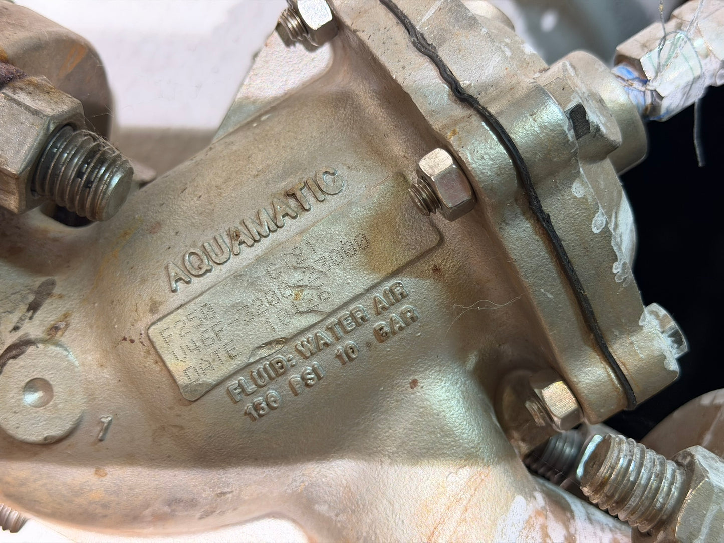 VL-22: AquaMatic 2-inch stainless diaphragm valve. nameplate photograph 2.