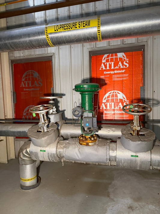 VL-28: Fisher 8-inch ET steam control valve. overview photograph 1.